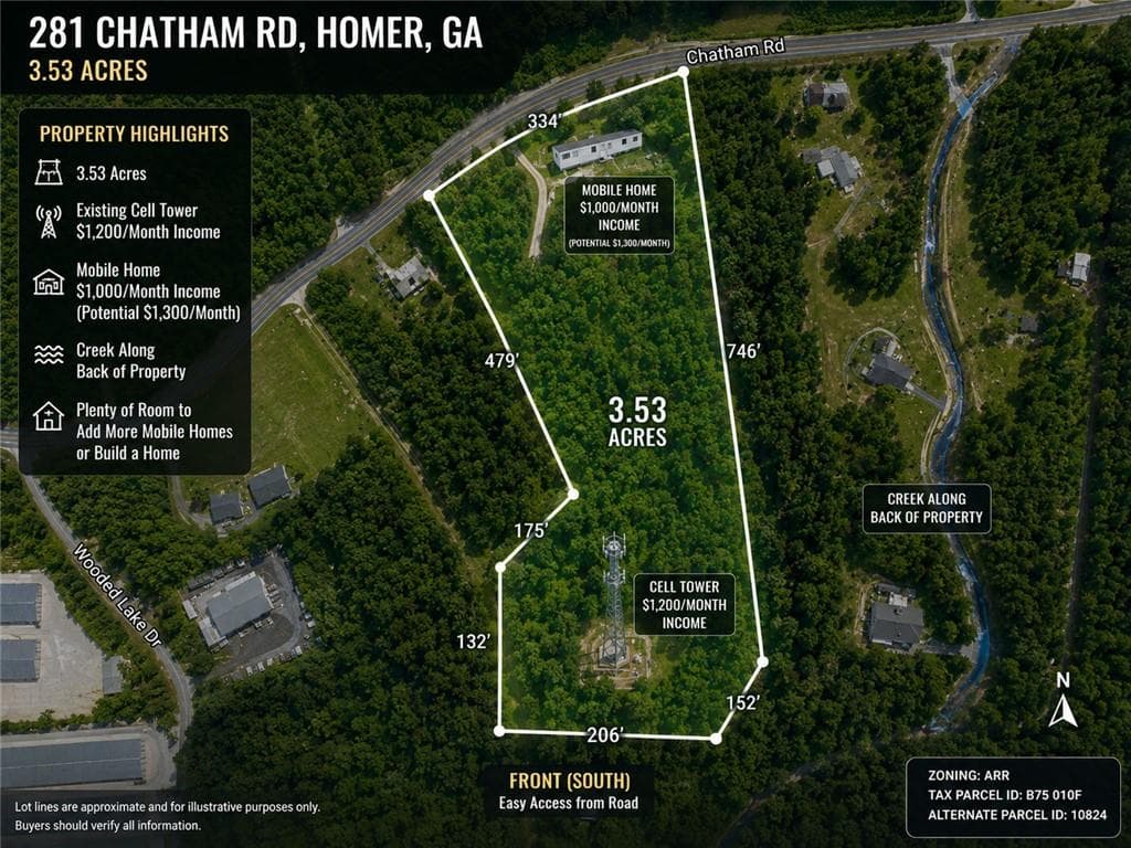 2 bedroom, 1 bathroom, 1,216 sq ft single family residence for sale at 281 Chatham Road, Homer, GA 30547 — photo 4
