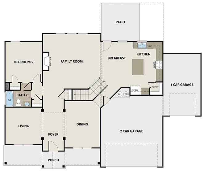 5 bedroom, 4 bathroom, 2,977 sq ft single family residence for sale at 2572 Parkside Way Homesite 14, Gainesville, GA 30507 — photo 2