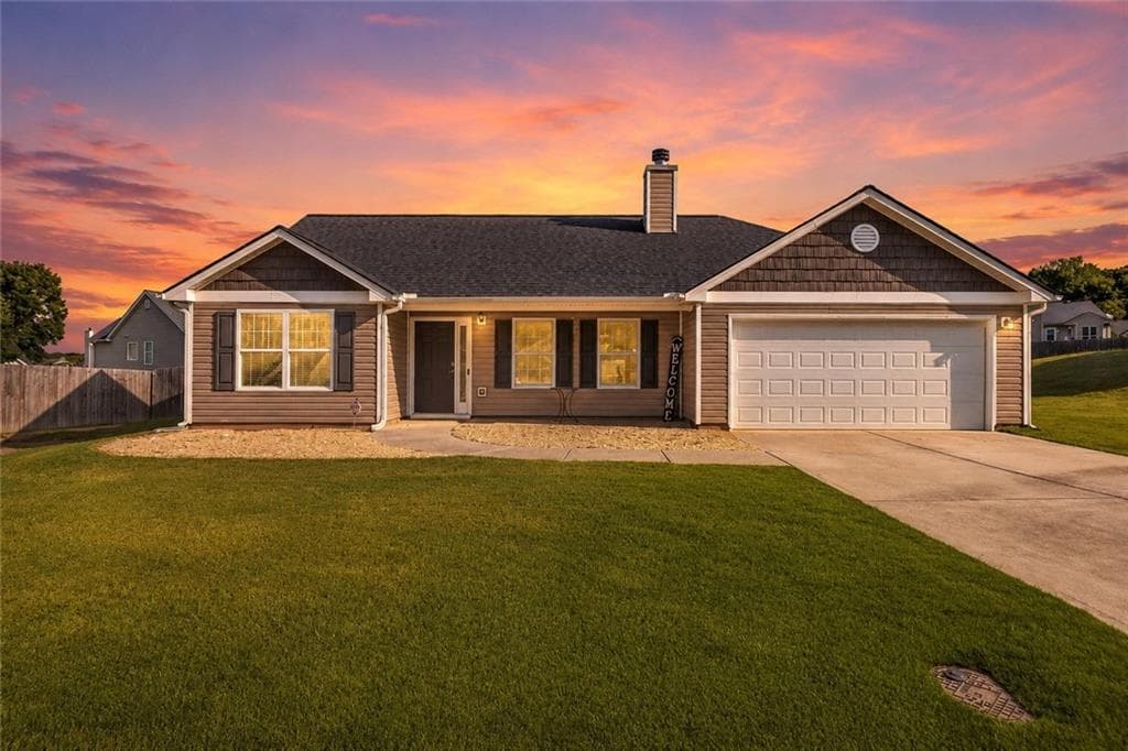 3 bedroom, 2 bathroom, 1,298 sq ft single family residence under contract at 2115 Crown Park Drive, Winder, GA 30680