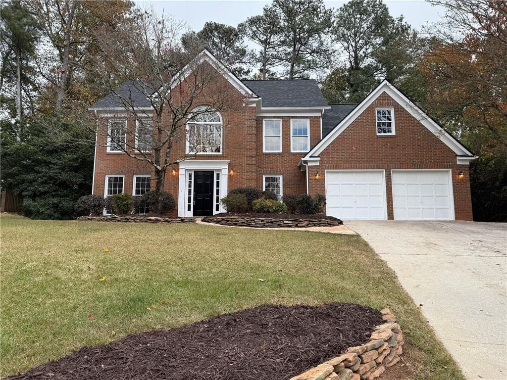 4 bedroom, 3 bathroom, 2,132 sq ft single family residence for sale at 5325 Hillgate Crossing, Alpharetta, GA 30005 — photo 1 of 35