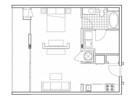 1 bedroom, 1 bathroom, 720 sq ft apartment for rent at 935 Marietta Street 732, Atlanta, GA 30318 for $1,365 a month — photo 5