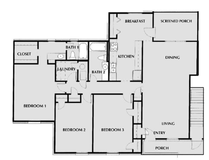 3 bedroom, 2 bathroom, 1,690 sq ft apartment for rent at 1831 Briarcliff Circle 1860A, Atlanta, GA 30329 for $2,094 a month — photo 10