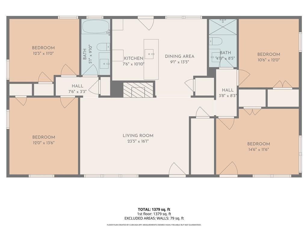 4 bedroom, 2 bathroom, 1,597 sq ft apartment for rent at 83 26th Street Main Level, Atlanta, GA 30309 for $3,999 a month — photo 3