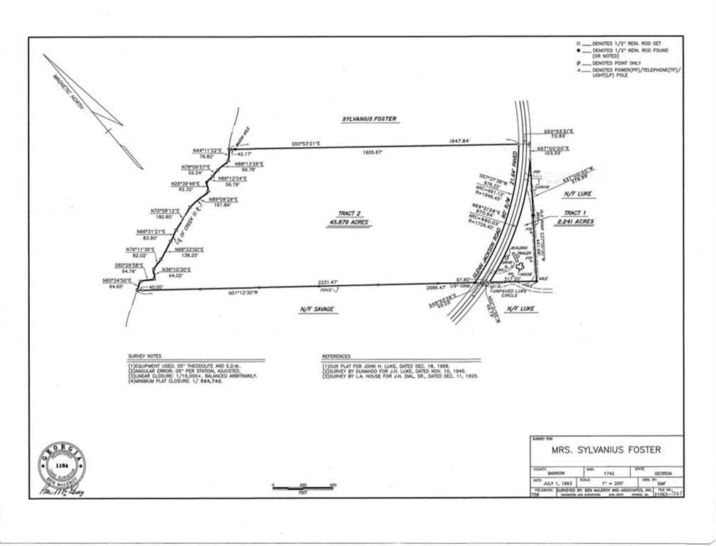 unimproved land under contract at 2491 Glenn Jackson Road, Statham, GA 30666