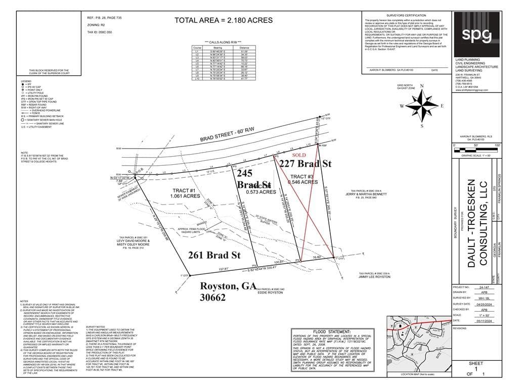 single family residence for sale at 261 Brad St, Royston, GA 30662 — photo 2