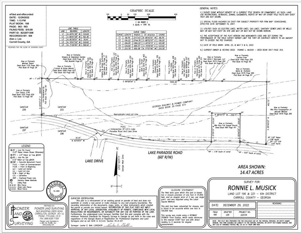 unimproved land for sale at 1601 LAKE PARADISE Road, Villa Rica, GA 30180