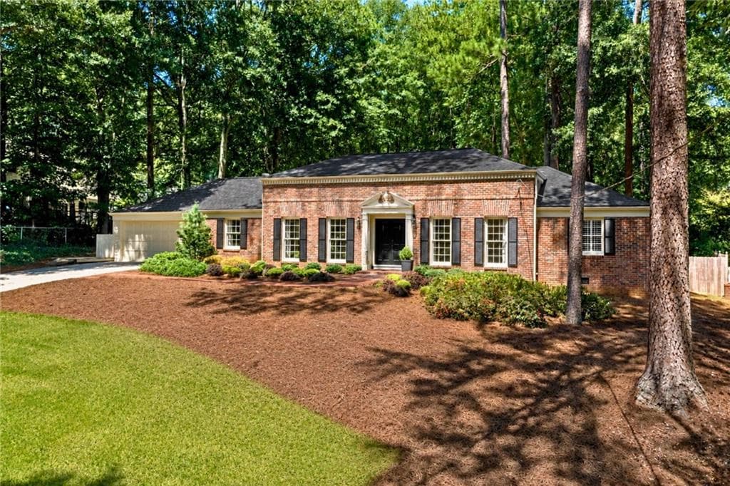 4 bedroom, 2 bathroom, 1,830 sq ft single family residence sold at 6730 Stone Mill Trail, Sandy Springs, GA 30328