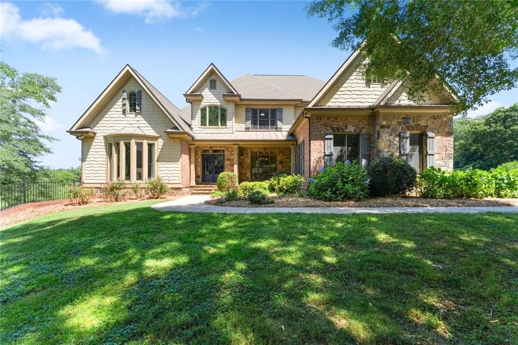 6 bedroom, 5 bathroom, 6,444 sq ft single family residence under contract at 6077 Green Tree Lane, Gainesville, GA 30506
