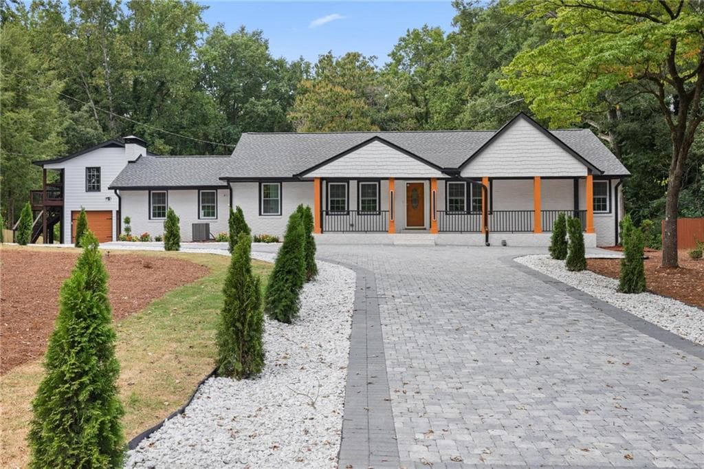 5 bedroom, 4 bathroom, 4,255 sq ft single family residence sold at 73 Indian Trail, Marietta, GA 30068