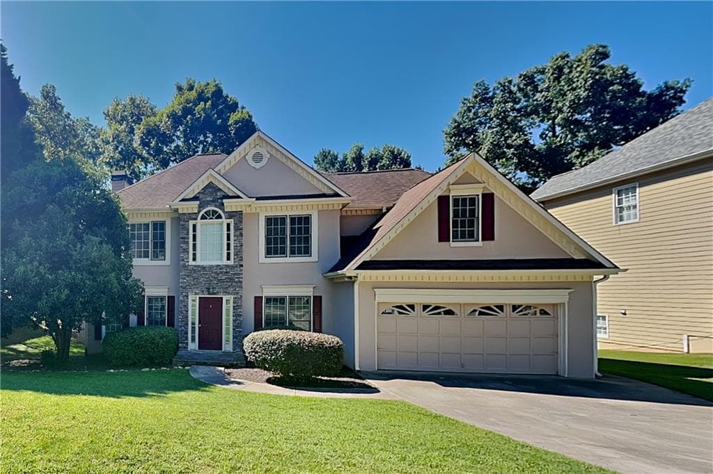 4 bedroom, 4 bathroom, 2,402 sq ft single family residence for rent at 1037 Ashfern Walk, Woodstock, GA 30189 for $2,575 a month — photo 1 of 22