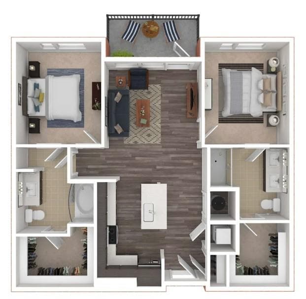 2 bedroom, 2 bathroom, 1,061 sq ft apartment for rent at 2700 E College Avenue 450, Decatur, GA 30030 for $2,199 a month — photo 9