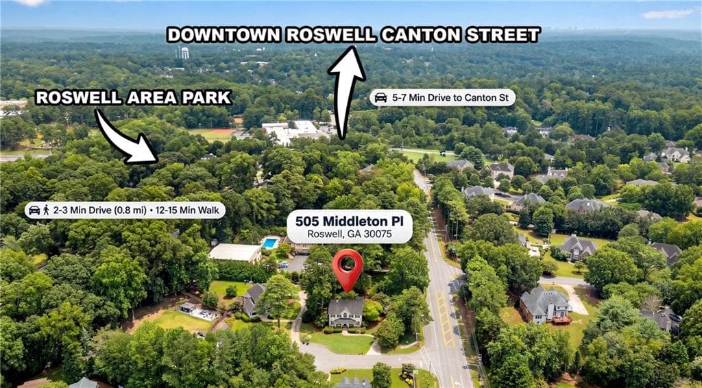 4 bedroom, 3 bathroom, 3,116 sq ft single family residence under contract at 505 Middleton Place, Roswell, GA 30075 — photo 2