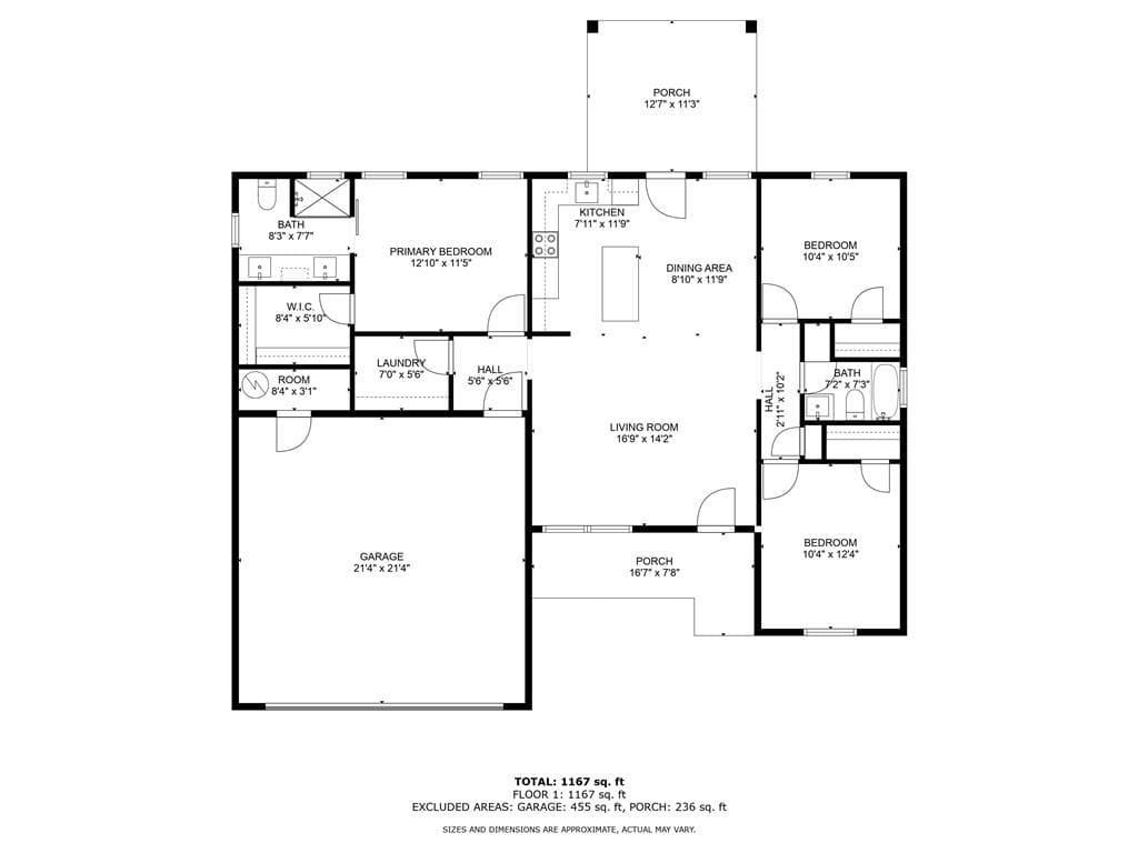 3 bedroom, 2 bathroom, 1,264 sq ft single family residence for sale at 310 Colonial Drive, Carrollton, GA 30117 — photo 9