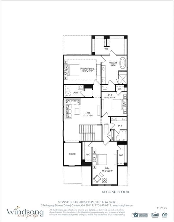 4 bedroom, 4 bathroom, 3,196 sq ft single family residence for sale at 401 Edgewater Chase, Canton, GA 30115 — photo 9