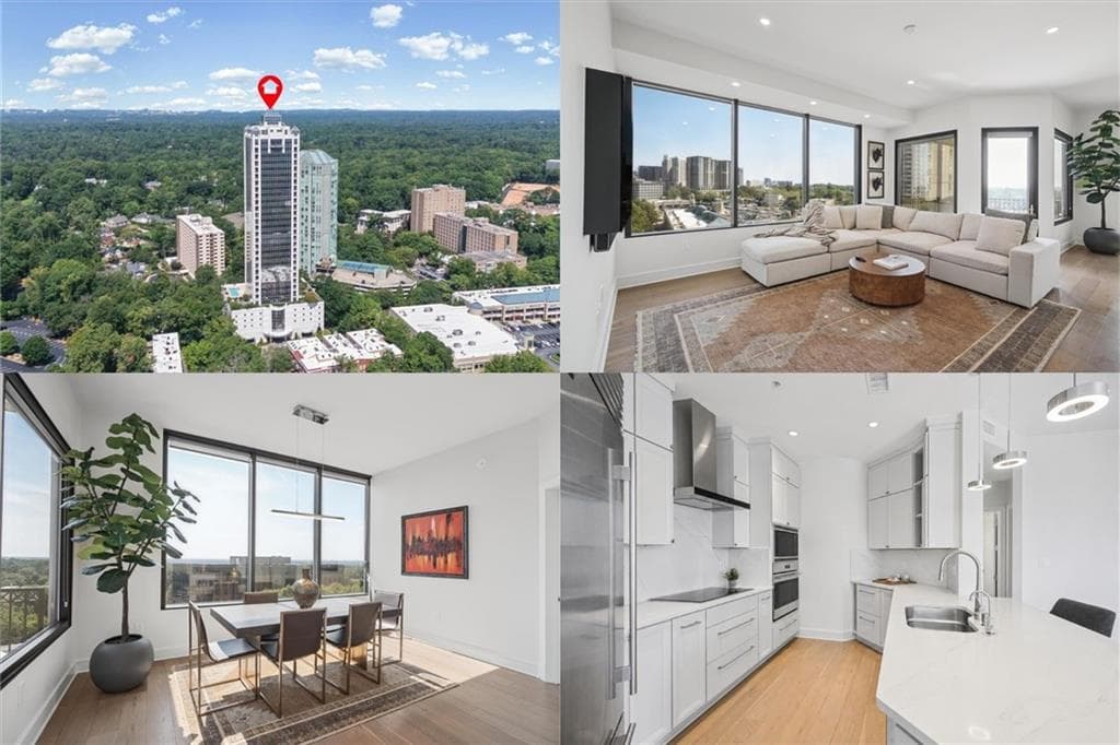 2 bedroom, 2 bathroom, 1,371 sq ft condominium for sale at 2828 Peachtree Road 1002, Atlanta, GA 30305 — photo 1 of 43