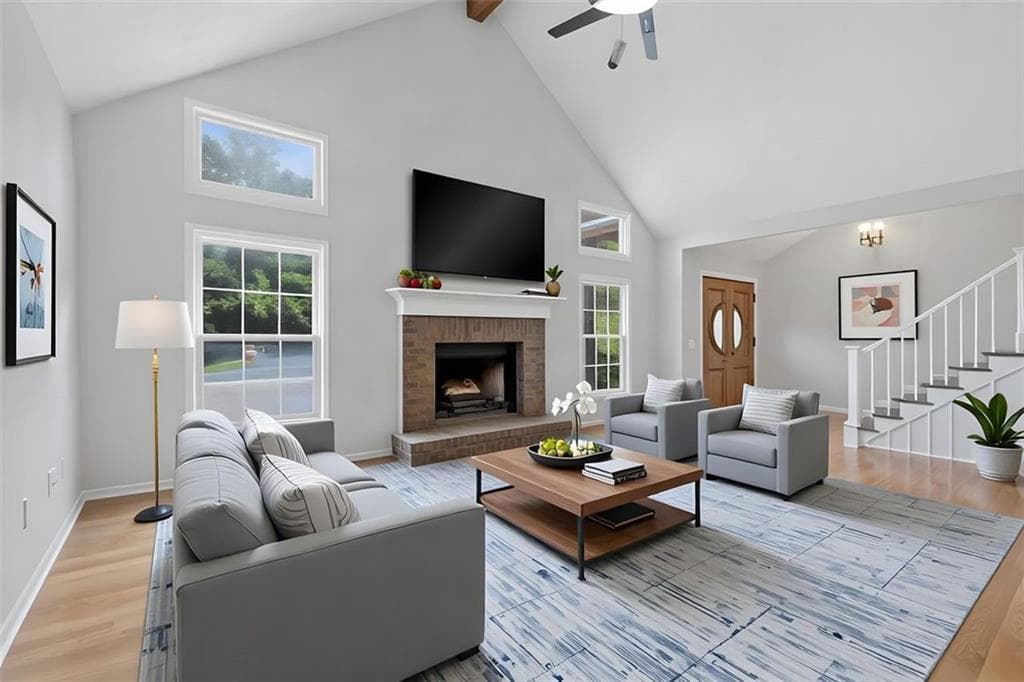 4 bedroom, 3 bathroom, 2,384 sq ft single family residence for sale at 3573 Downing Street, Marietta, GA 30066 — photo 1 of 35