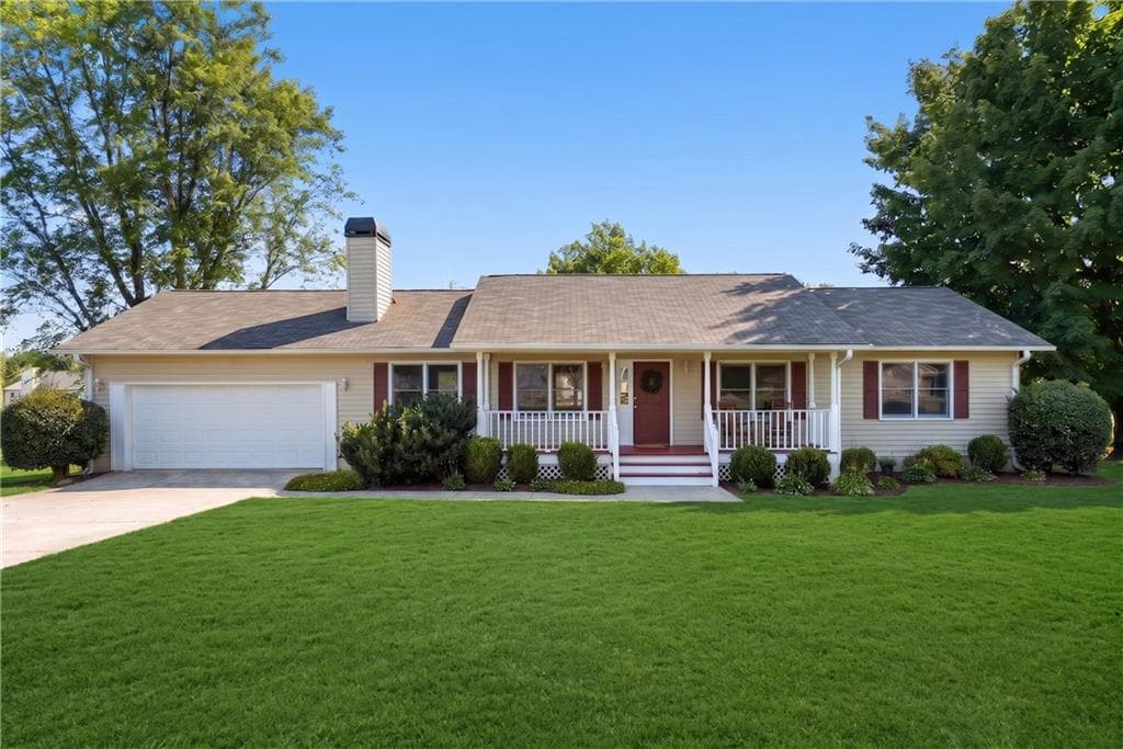 3 bedroom, 2 bathroom, 1,577 sq ft single family residence for sale at 4646 Countryside Drive, Flowery Branch, GA 30542