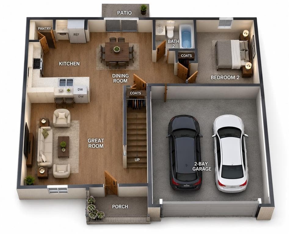 4 bedroom, 3 bathroom, 1,696 sq ft single family residence for sale at 51 Oxford Lane, Kingston, GA 30145 — photo 4
