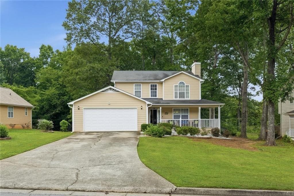 4 bedroom, 3 bathroom, 1,874 sq ft single family residence under contract at 9636 Squirrel Wood Run, Douglasville, GA 30135