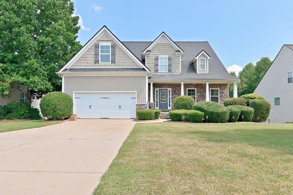 4 bedroom, 5 bathroom, 3,274 sq ft single family residence for sale at 5538 Mulberry Preserve Drive, Flowery Branch, GA 30542 — photo 1 of 56