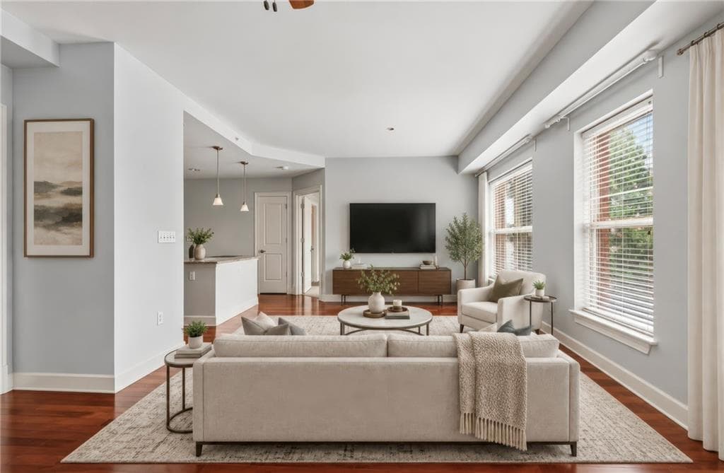 2 bedroom, 4 bathroom, 1,172 sq ft condominium for sale at 200 River Vista Drive 302, Sandy Springs, GA 30339 — photo 1 of 22