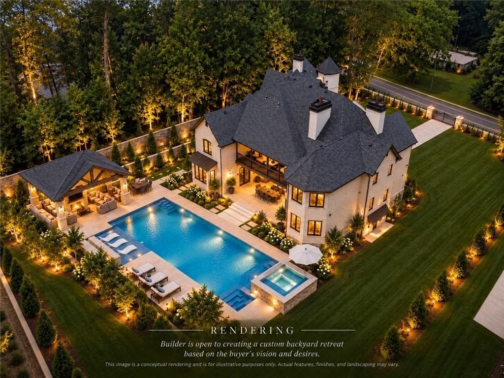 5 bedroom, 6 bathroom, 7,206 sq ft single family residence for sale at 10745 Shallowford Road, Roswell, GA 30075 — photo 2