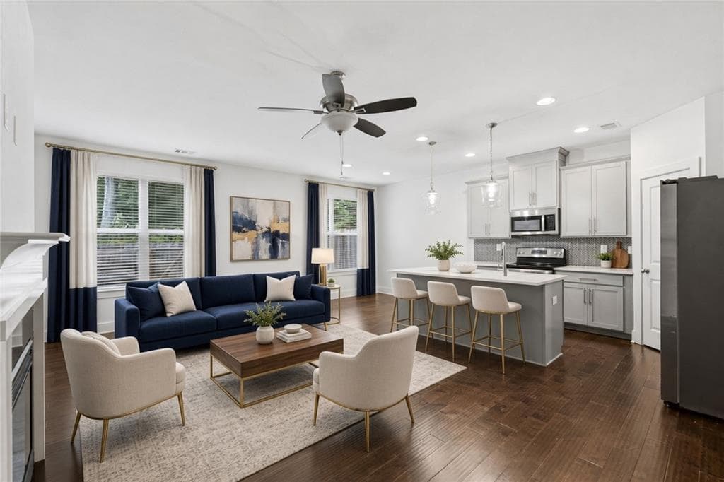 3 bedroom, 3 bathroom, 1,742 sq ft townhouse for rent at 5348 Brooklands Drive, Lithonia, GA 30058 for $2,250 a month — photo 1 of 42