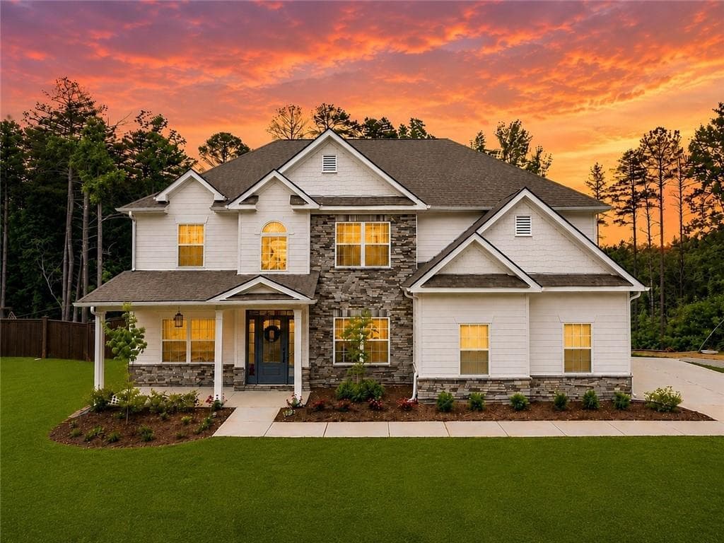 5 bedroom, 4 bathroom, 2,979 sq ft single family residence for sale at 2815 Pilgrim Mill Road, Cumming, GA 30041 — photo 1 of 48