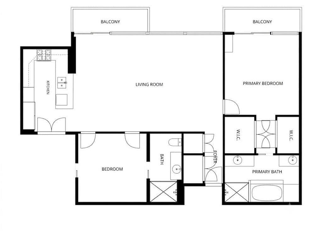 2 bedroom, 2 bathroom, 1,587 sq ft condominium for sale at 45 Ivan Allen Jr Boulevard 1808, Atlanta, GA 30308 — photo 3