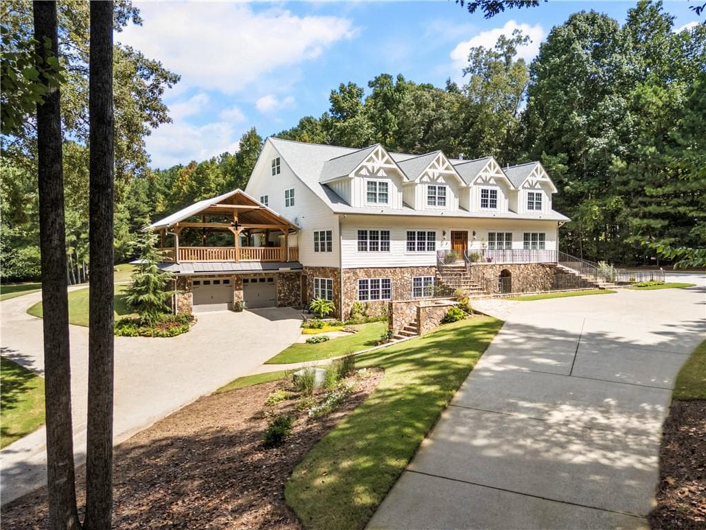 6 bedroom, 8 bathroom, 9,815 sq ft single family residence for sale at 1510 Birmingham Road, Milton, GA 30004