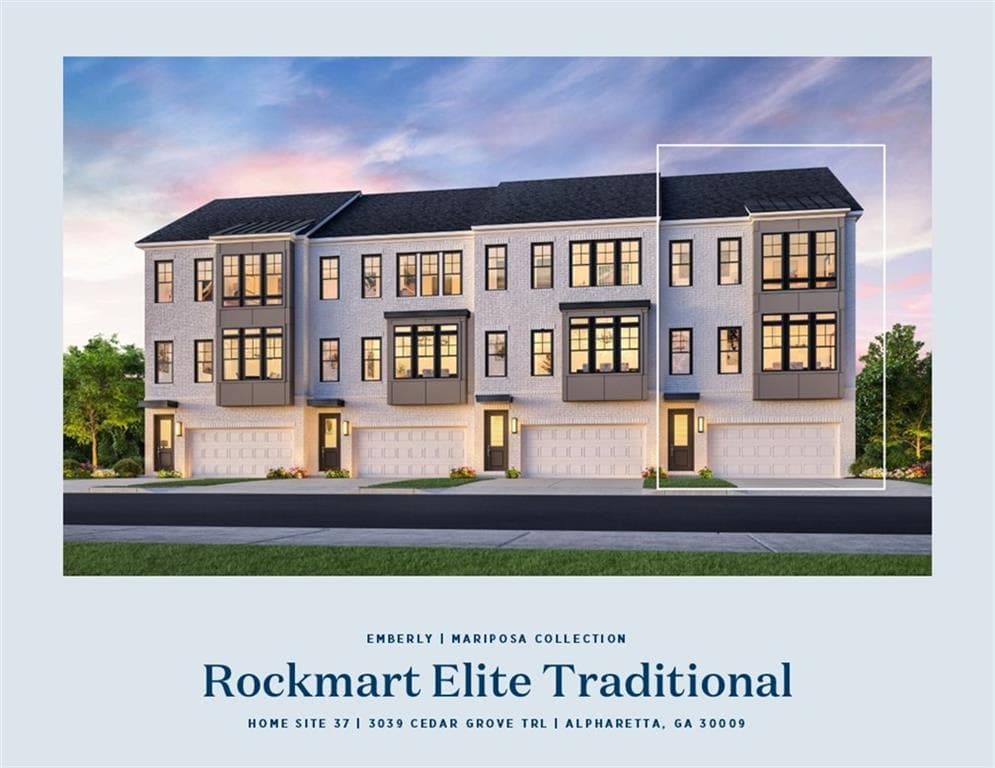 3 bedroom, 4 bathroom, 2,631 sq ft townhouse for sale at 3039 Cedar Grove Trail, Alpharetta, GA 30004