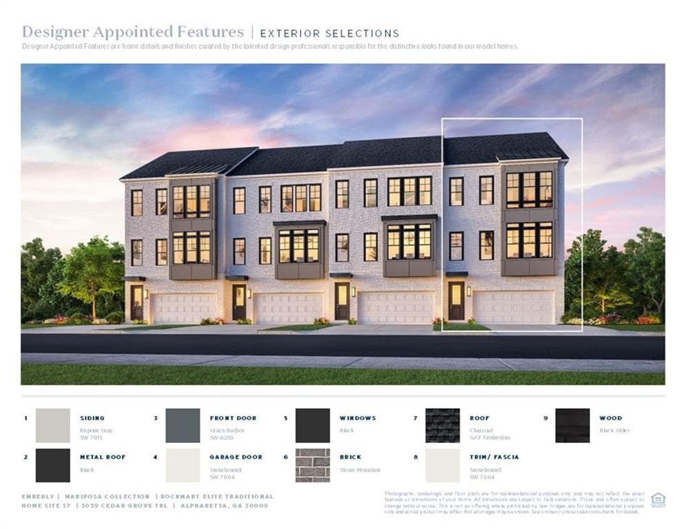 3 bedroom, 4 bathroom, 2,631 sq ft townhouse for sale at 3039 Cedar Grove Trail, Alpharetta, GA 30004 — photo 2