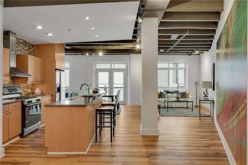 1 bedroom, 1 bathroom, 1,175 sq ft condominium for rent at 805 Peachtree Street 306, Atlanta, GA 30308 for $2,200 a month — photo 1 of 42