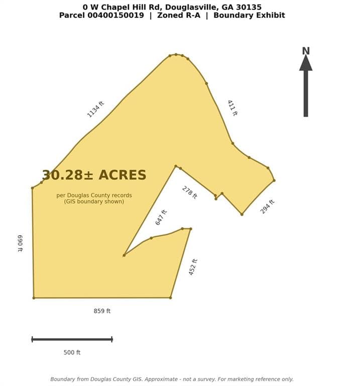 unimproved land for sale at 0 W Chapel Hill Rd, Douglasville, GA 30135 — photo 2