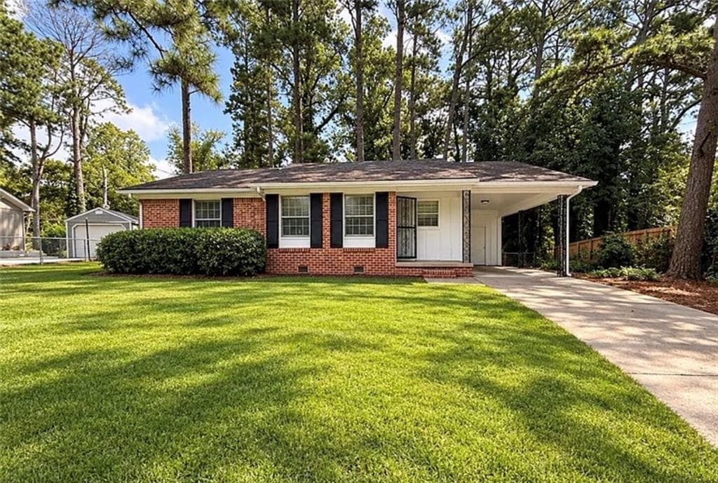 3 bedroom, 2 bathroom, 1,124 sq ft single family residence for sale at 5308 Joan Of Arc Place, Atlanta, GA 30349
