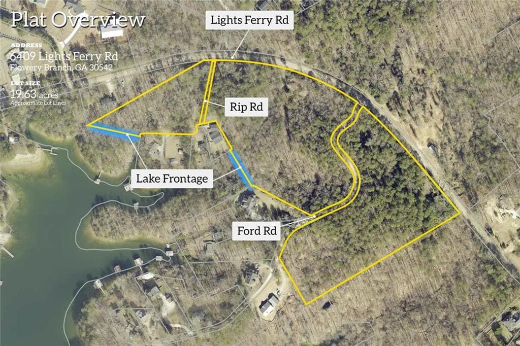 unimproved land for sale at 6409 Lights Ferry Road, Flowery Branch, GA 30542