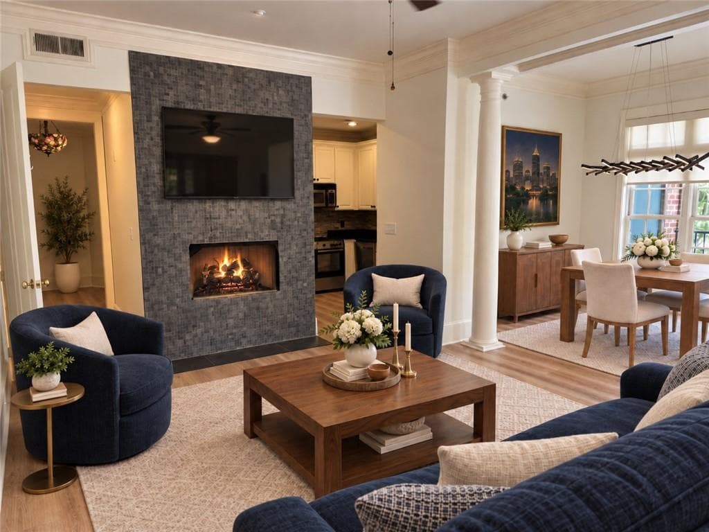 2 bedroom, 2 bathroom, 1,187 sq ft condominium for sale at 77 Peachtree Place 211, Atlanta, GA 30309 — photo 3