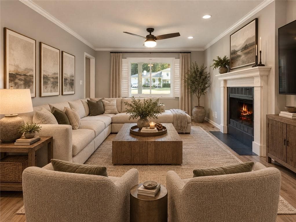 4 bedroom, 4 bathroom, 2,582 sq ft single family residence for sale at 1229 Gate Post Lane, Lawrenceville, GA 30044 — photo 8