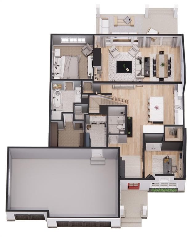 5 bedroom, 4 bathroom, 3,500 sq ft single family residence for sale at Lot 1A E Chandler Street, Carrollton, GA 30117 — photo 3