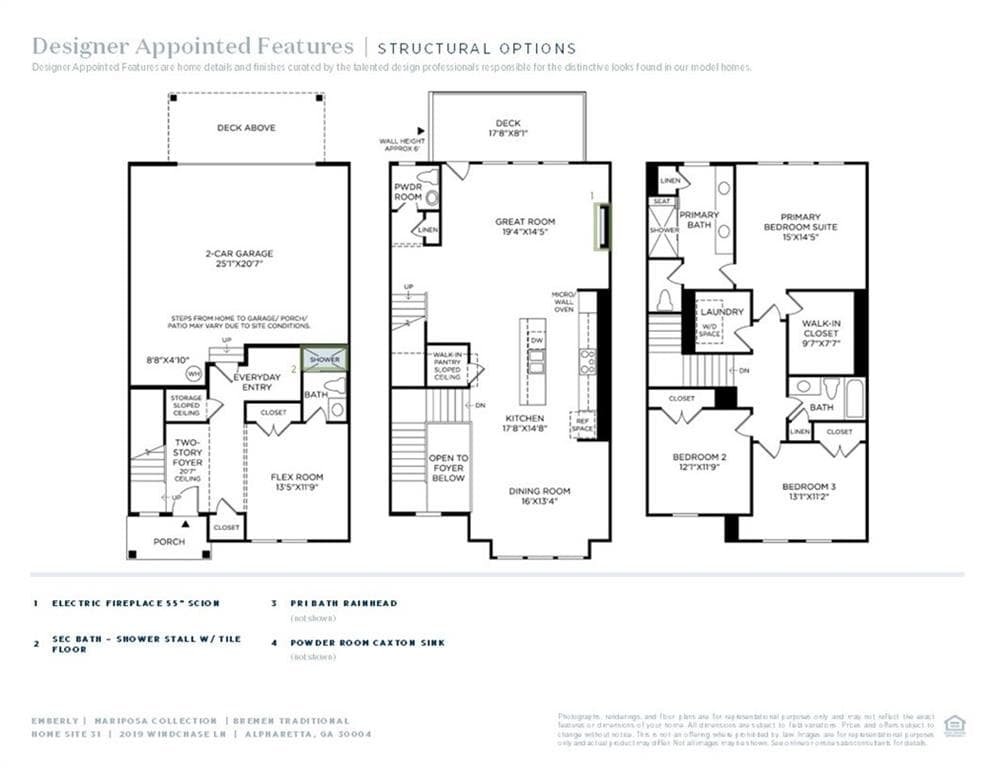 3 bedroom, 4 bathroom, 2,631 sq ft townhouse for sale at 2019 Windchase Lane, Alpharetta, GA 30004 — photo 3