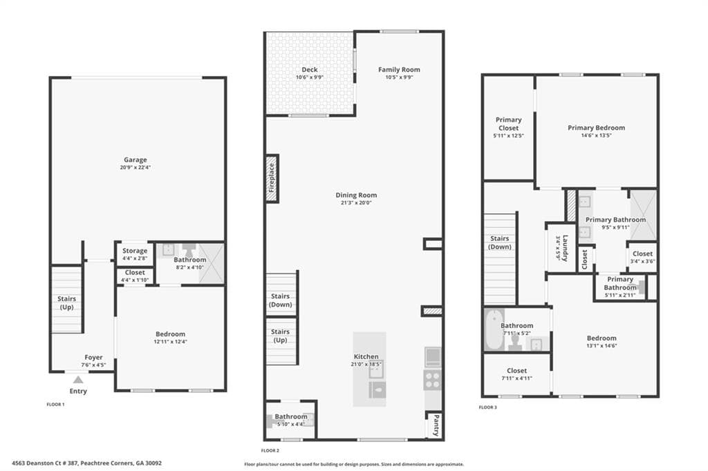 3 bedroom, 4 bathroom, 2,201 sq ft townhouse for sale at 4565 Deanston Court 388, Peachtree Corners, GA 30092 — photo 3
