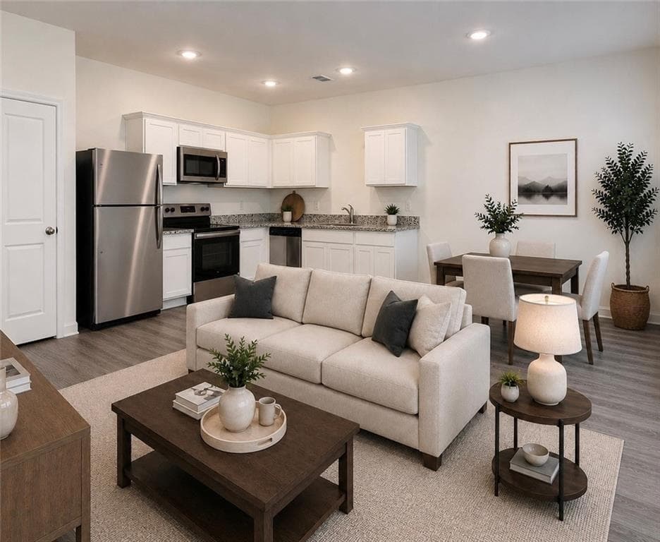 3 bedroom, 3 bathroom, 1,421 sq ft townhouse for sale at 1100 Lucienne Boulevard, Auburn, GA 30011 — photo 4