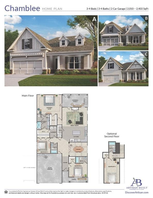 3 bedroom, 3 bathroom, 2,010 sq ft single family residence for sale at 54 Colonial Terrace, Villa Rica, GA 30180 — photo 2