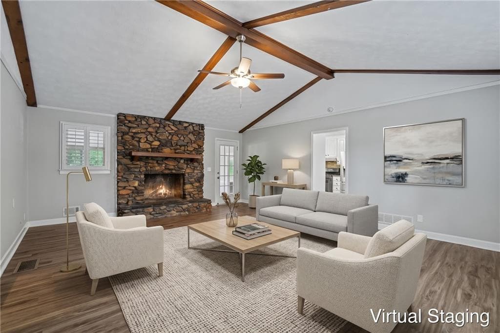 3 bedroom, 2 bathroom, 1,418 sq ft single family residence for sale at 1272 Oakwoods Drive, Woodstock, GA 30188 — photo 3