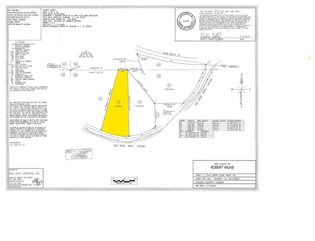 single family residence for sale at LOT 7A Pea Ridge Road, Ball Ground, GA 30107