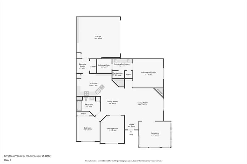2 bedroom, 2 bathroom, 1,712 sq ft condominium for sale at 5276 Stone Village Circle 8, Kennesaw, GA 30152 — photo 5