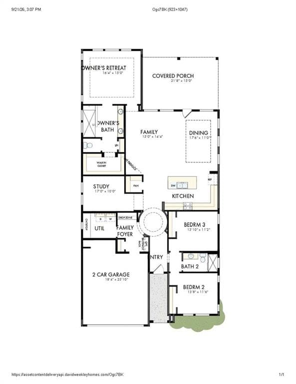 3 bedroom, 2 bathroom, 2,118 sq ft single family residence for sale at 323 Strawberry Lane, Woodstock, GA 30189 — photo 2