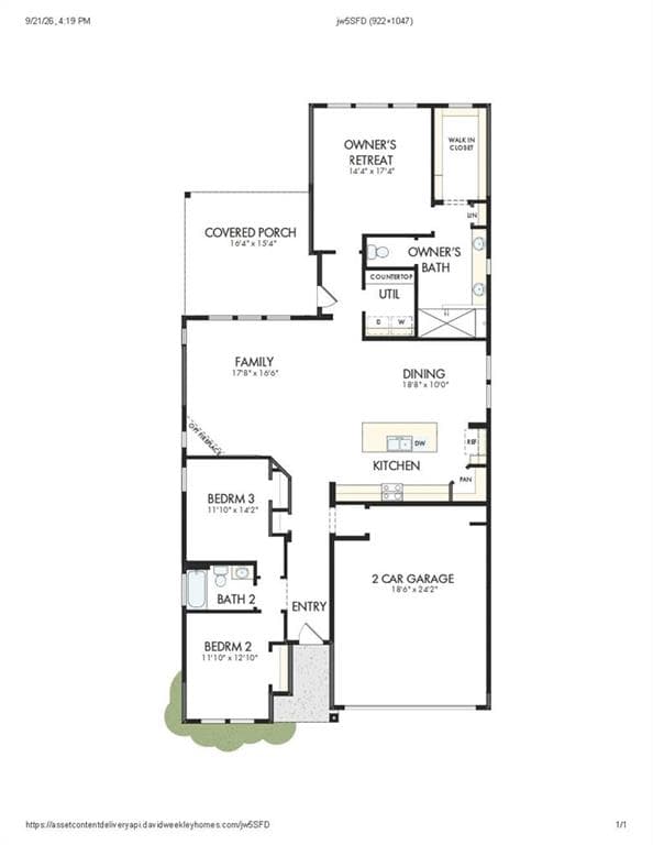 3 bedroom, 2 bathroom, 1,884 sq ft single family residence for sale at 1021 Pine Bark Lane, Canton, GA 30114 — photo 2
