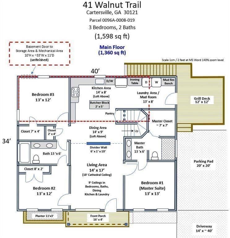 3 bedroom, 2 bathroom, 1,598 sq ft single family residence for sale at 41 Walnut Trail, Cartersville, GA 30121 — photo 6