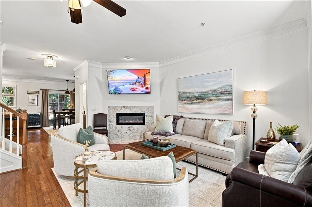 2 bedroom, 3 bathroom, 1,608 sq ft townhouse for sale at 1248 Harris Commons Place, Roswell, GA 30076 — photo 3